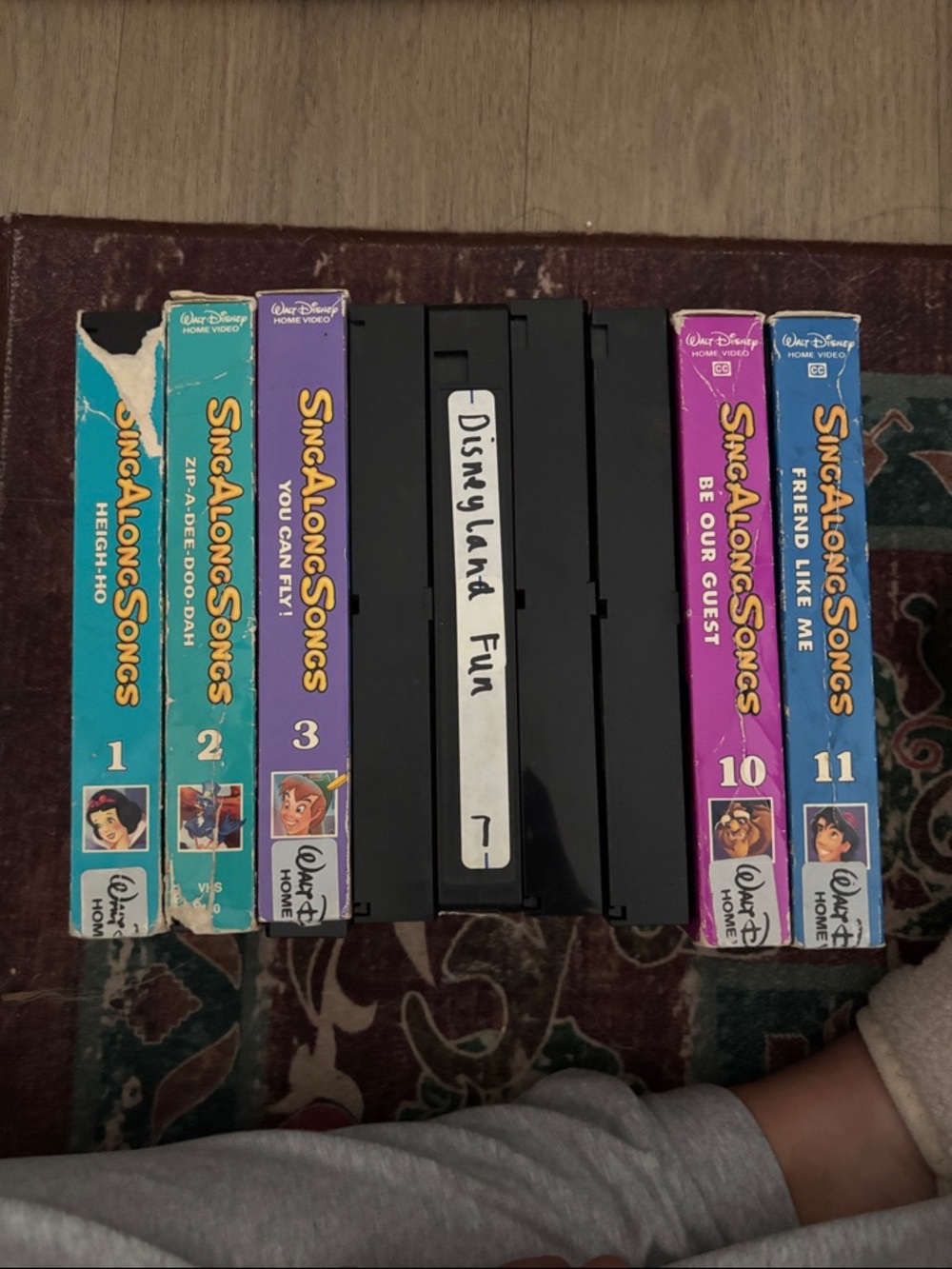 Disney Sing-Along Songs VHS Collection - Teal, Purple, Blue